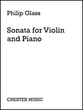 Sonata for Violin and Piano P.O.P. cover